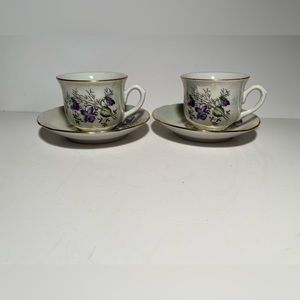 Vintage mini tea cups from Karlovy Vary